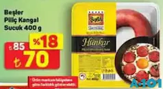 BEŞLER PİLİÇ KANGAL SUCUK 400 G BEŞLER PİLİÇ KANGAL SUCUK 400 G